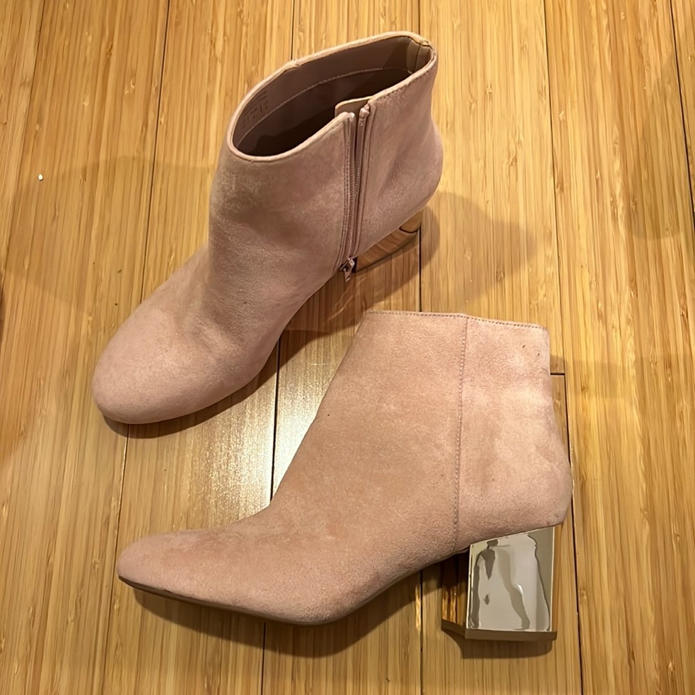 Aldo blush heeled booties